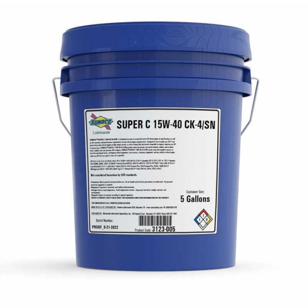 Олива моторна SUNOCO SUPER C SAE 15W-40 (18,93 л)