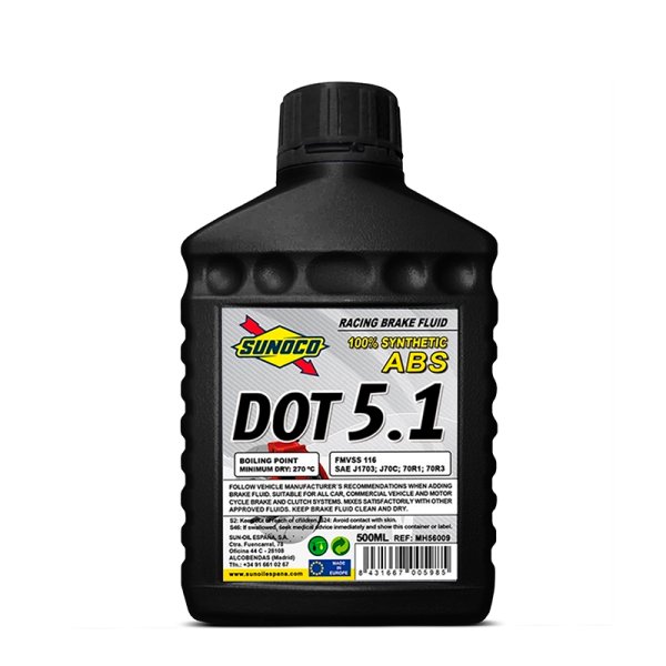 Гальмівна рідина гідравлічна SUNOCO BRAKE FLUID DOT 5.1 (500 мл)