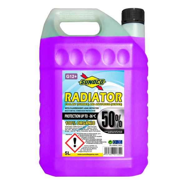 Антифриз SUNOCO RADIATOR 50% (-36ºC) G12+, violet (5 л)