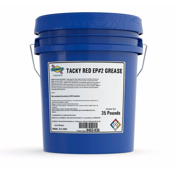 Мастило консистентне  SUNOCO TACKY RED GREASE 2 (15,87 кг)