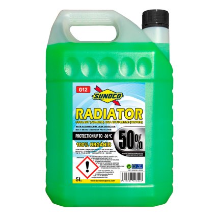 Антифриз SUNOCO RADIATOR G12 50% (-36ºC), green (5 л)