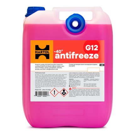 Антифриз HARTOL Antifreeze G12 -40C Red (10 л)