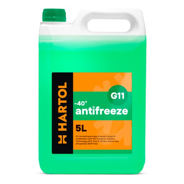 Антифриз HARTOL Antifreeze G11 -40C Green (5 л)