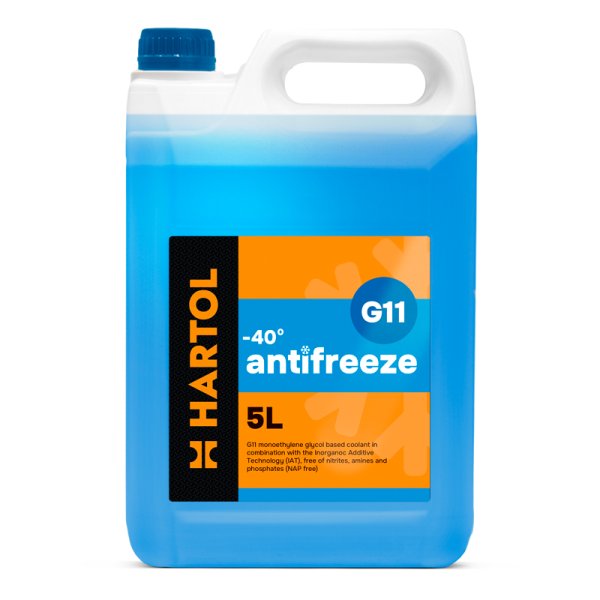 Антифриз HARTOL Antifreeze G11 -40C Blue (5 л)