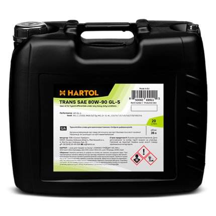 Олива трансмісійна HARTOL Trans SAE 80W-90 GL-5 (20 л)