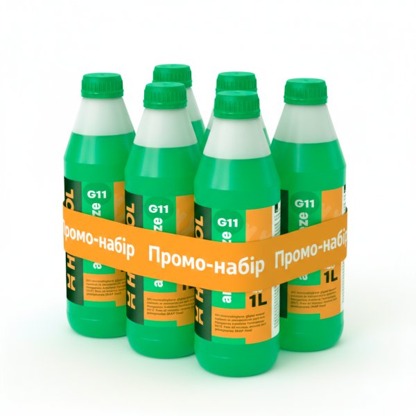 Набір Антифриз HARTOL Antifreeze G11 -40C Green, (6*1 л)
