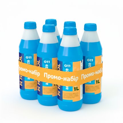 Набір Антифриз HARTOL Antifreeze G11 -40C Blue, (6*1 л)